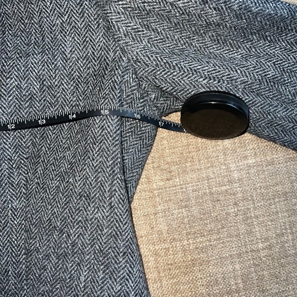J.Crew Jacket/Blazer Size 2 Black/White/Gray w/ Leather Buttons - Picture 13 of 16